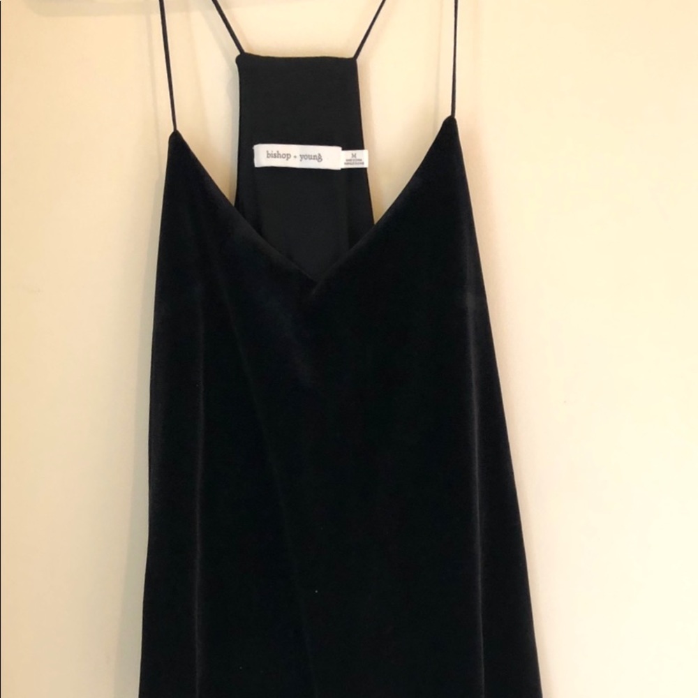 Bishop & Young Black Velvet Cami - NWOT - Medium